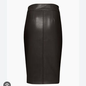 Aritzia Pegu Leather Pencil Skirt